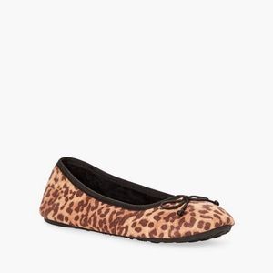 JustFab leopard slippers size S